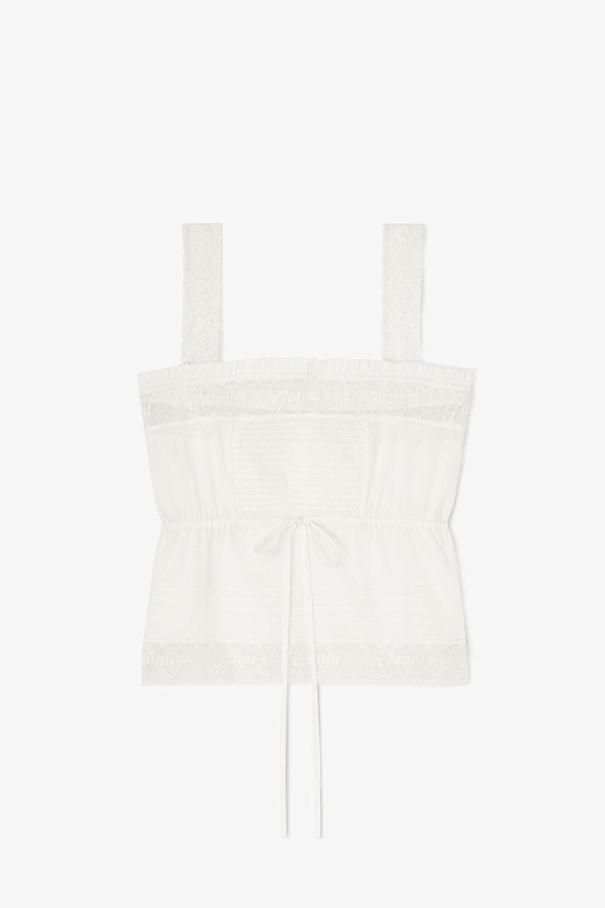 Top in White Cotton