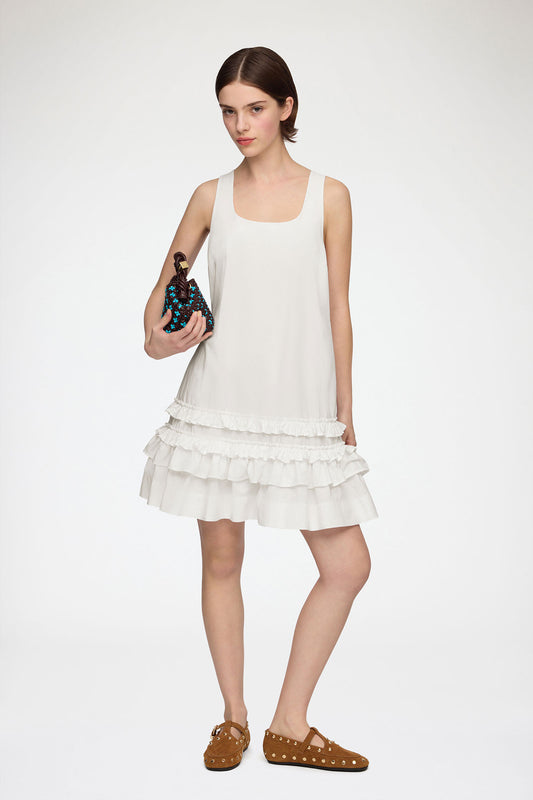 Dress in White Cotton