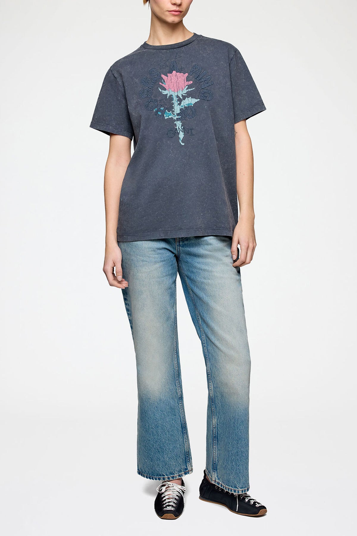 T-shirt with Rose