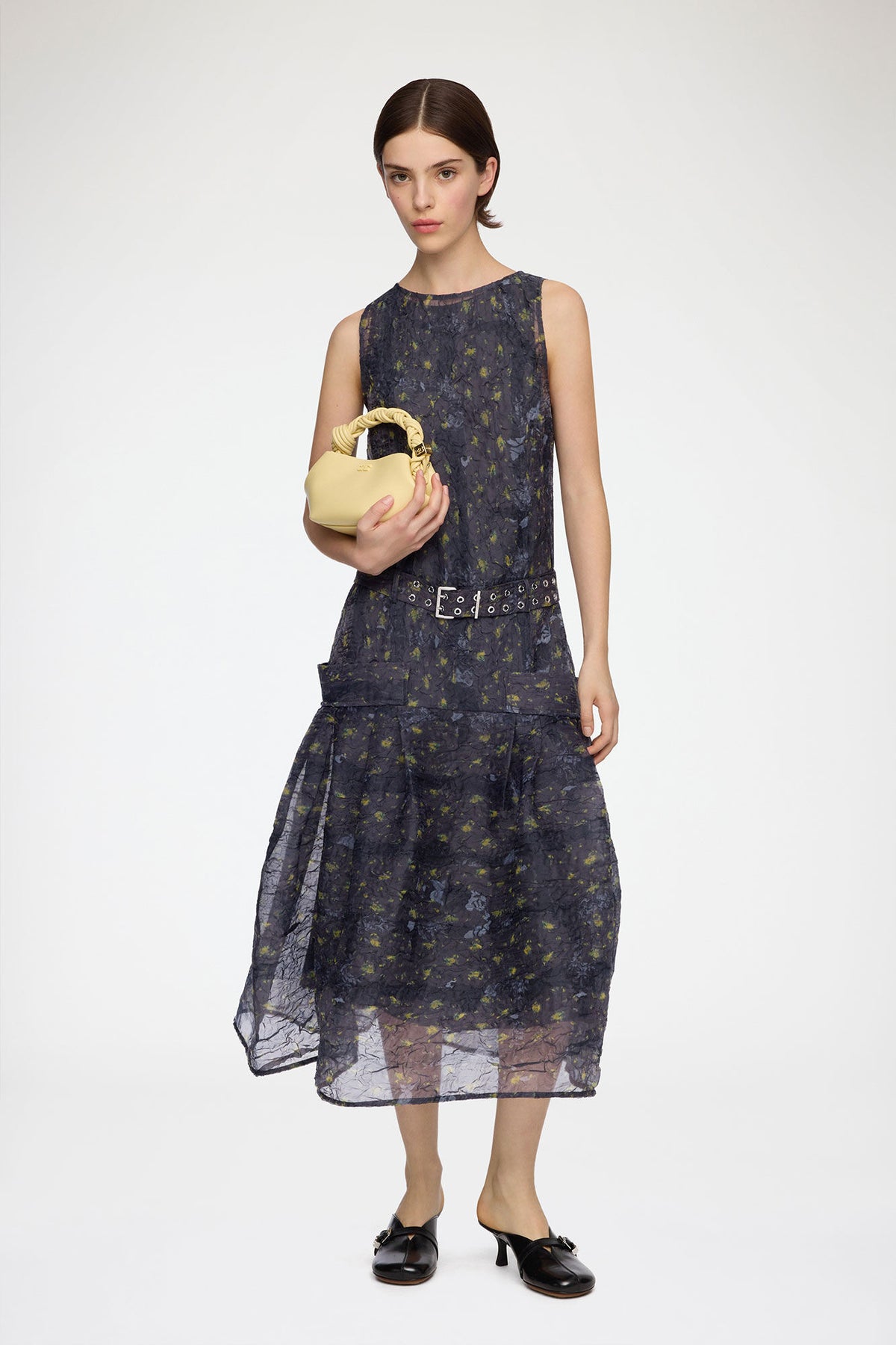Dress in Shibori Organza