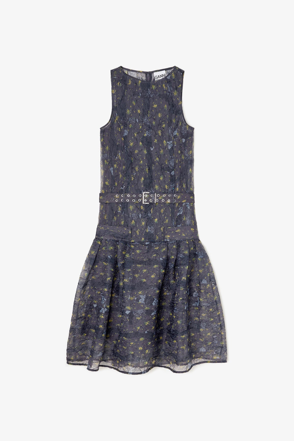 Dress in Shibori Organza