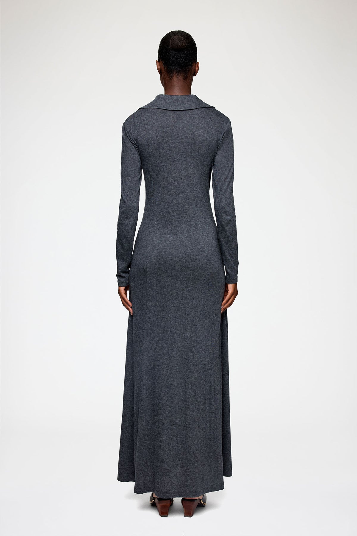 Long Dress in Grey Jersey