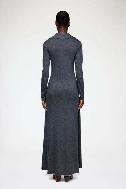 Long Dress in Grey Jersey