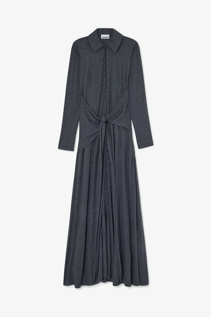 Long Dress in Grey Jersey