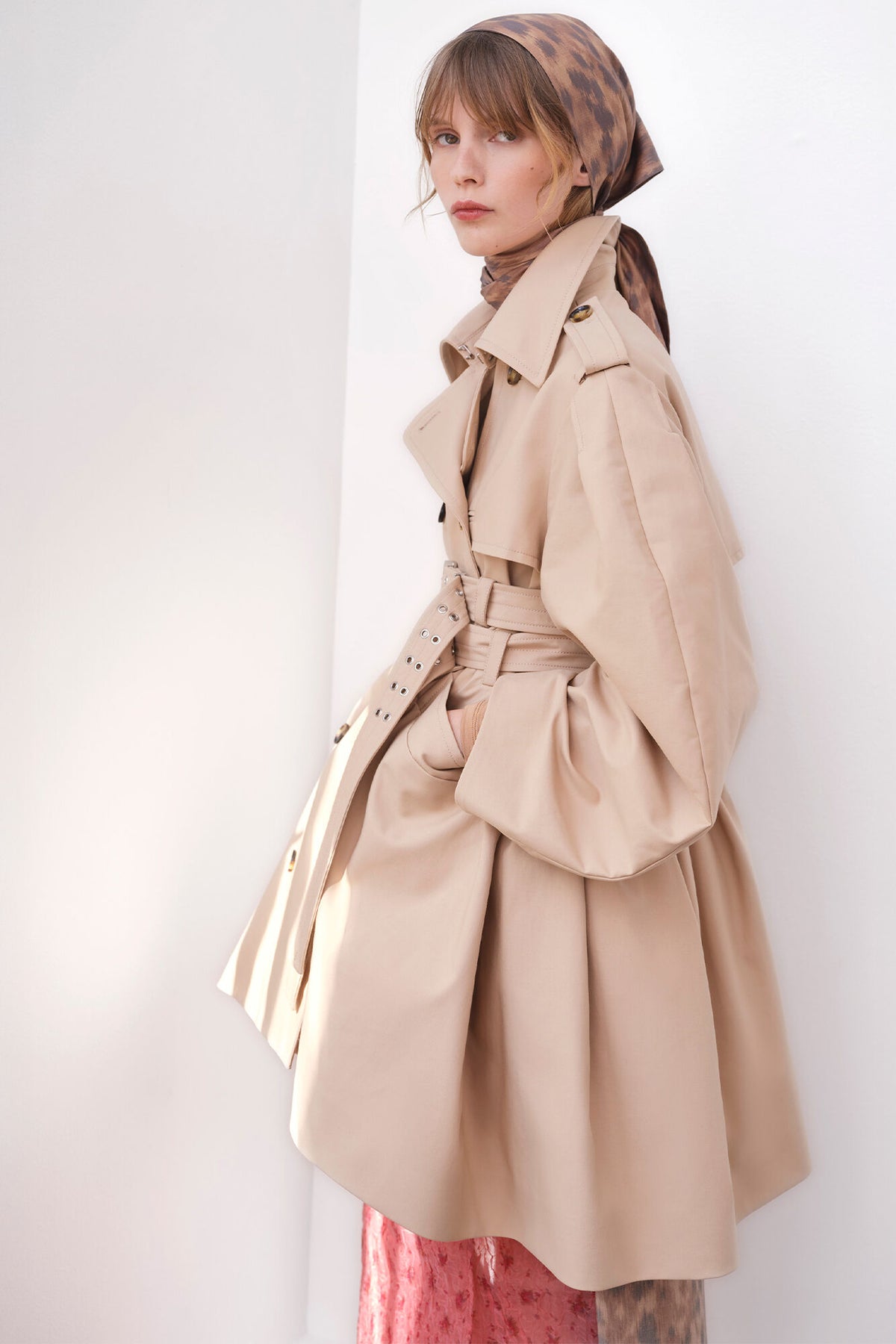 Trench Coat in Double Cotton