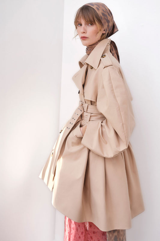 Trench Coat in Double Cotton