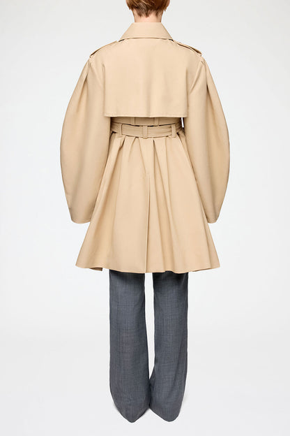 Trench Coat in Double Cotton