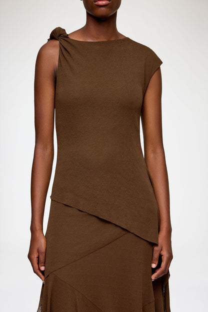 Long Dress in Marl Mesh