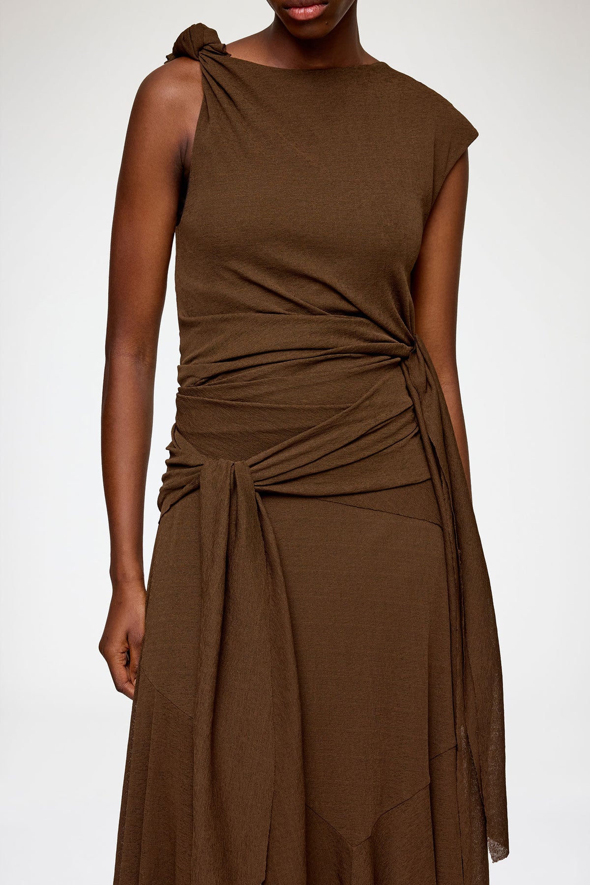 Long Dress in Marl Mesh