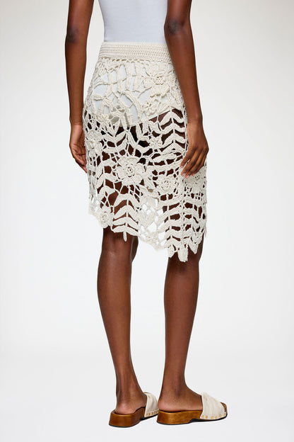 Skirt in Cotton Crochet