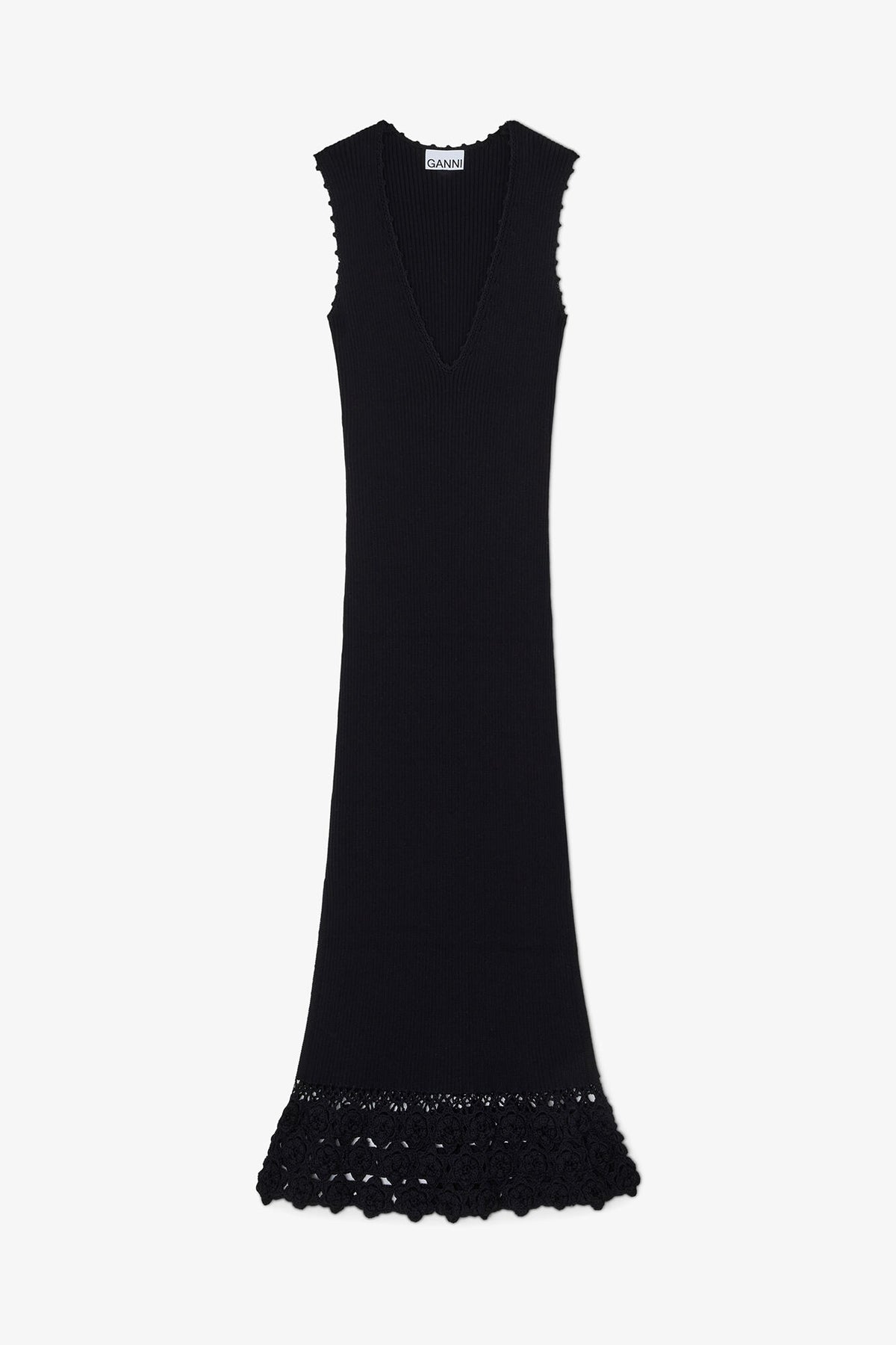 Long Dress in Cotton Crochet