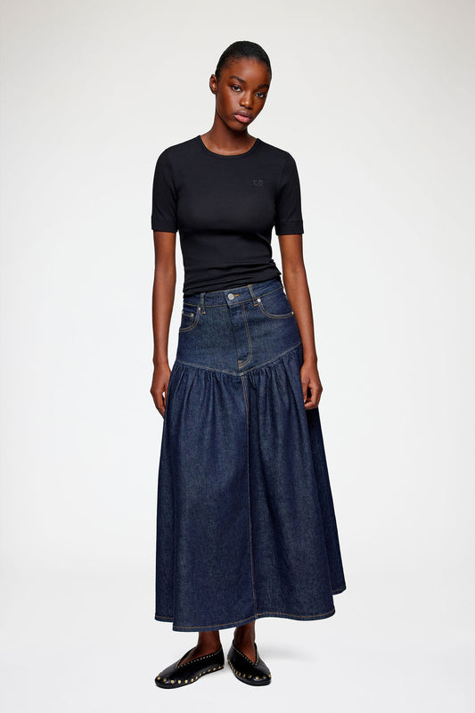 Skirt in Stretch Denim