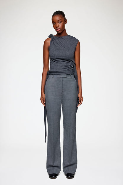 Pants in Grey Wool Melange