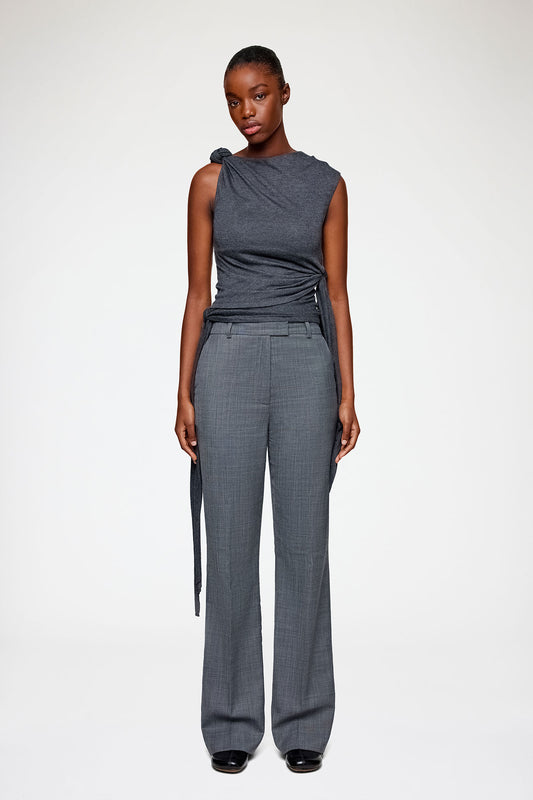 Pants in Grey Wool Melange