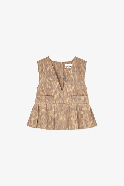 Top in Printed Cotton