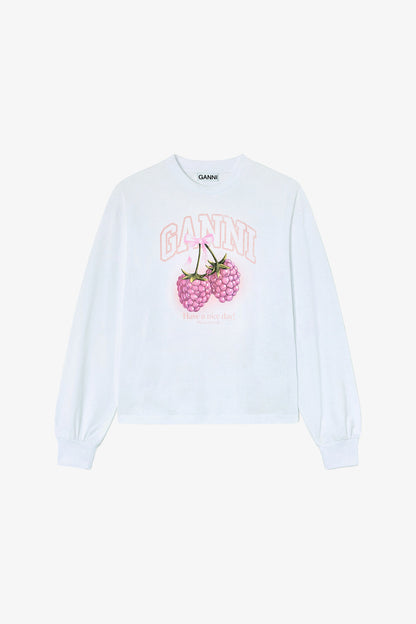 Long-sleeve T-shirt with Raspberries