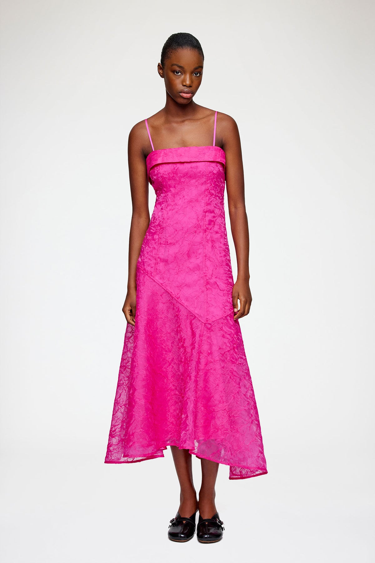 Dress in Pink Shibori Organza