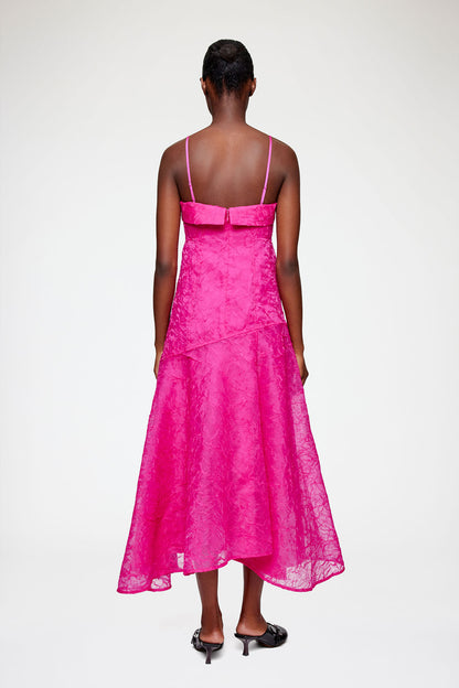 Dress in Pink Shibori Organza