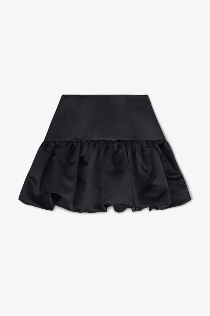Skirt in Black Satin