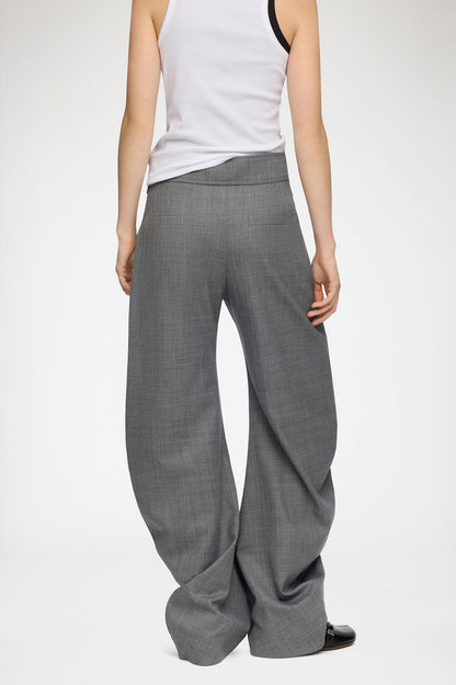 Pants in Grey Wool Melange