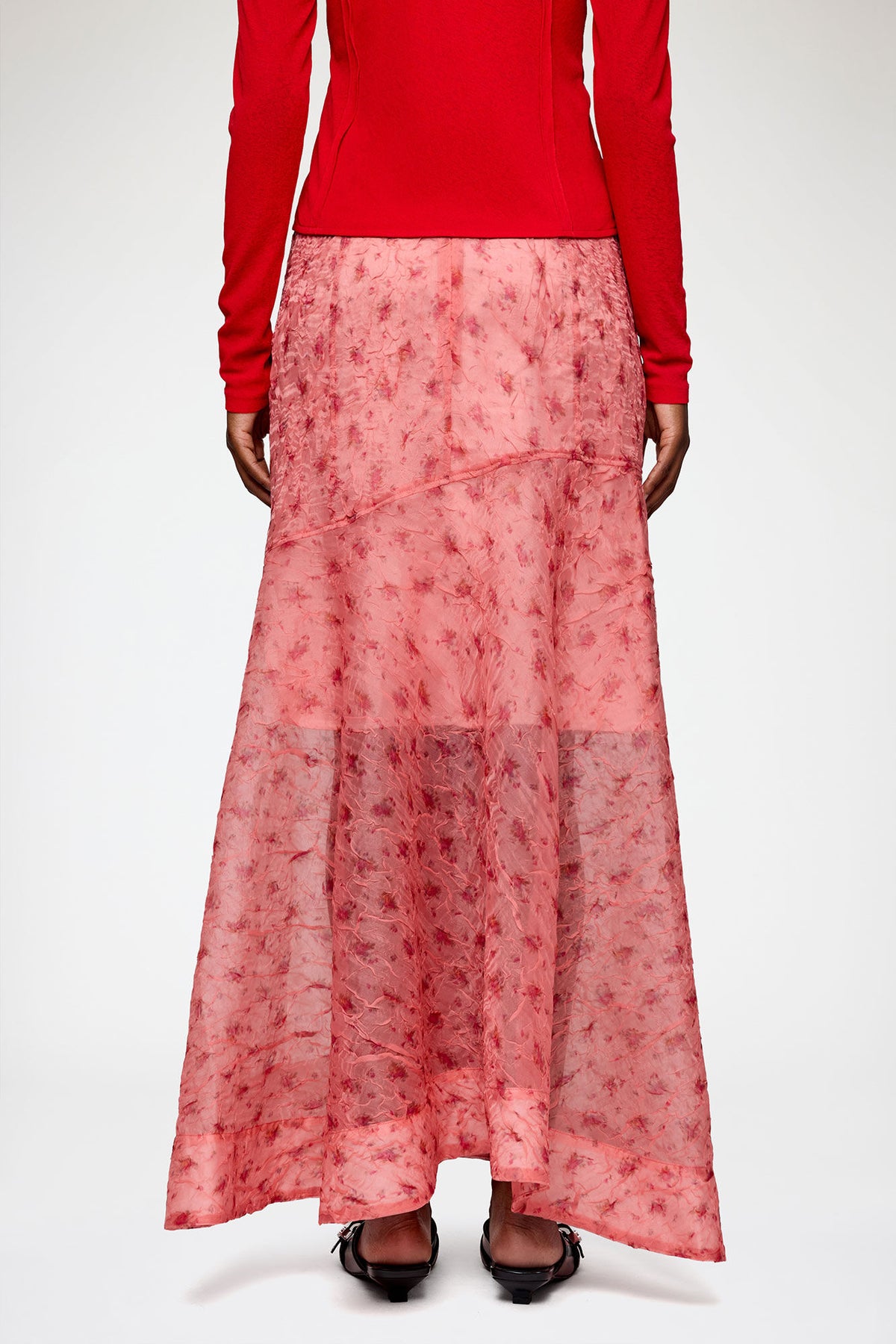 Skirt in Printed Shibori Organza