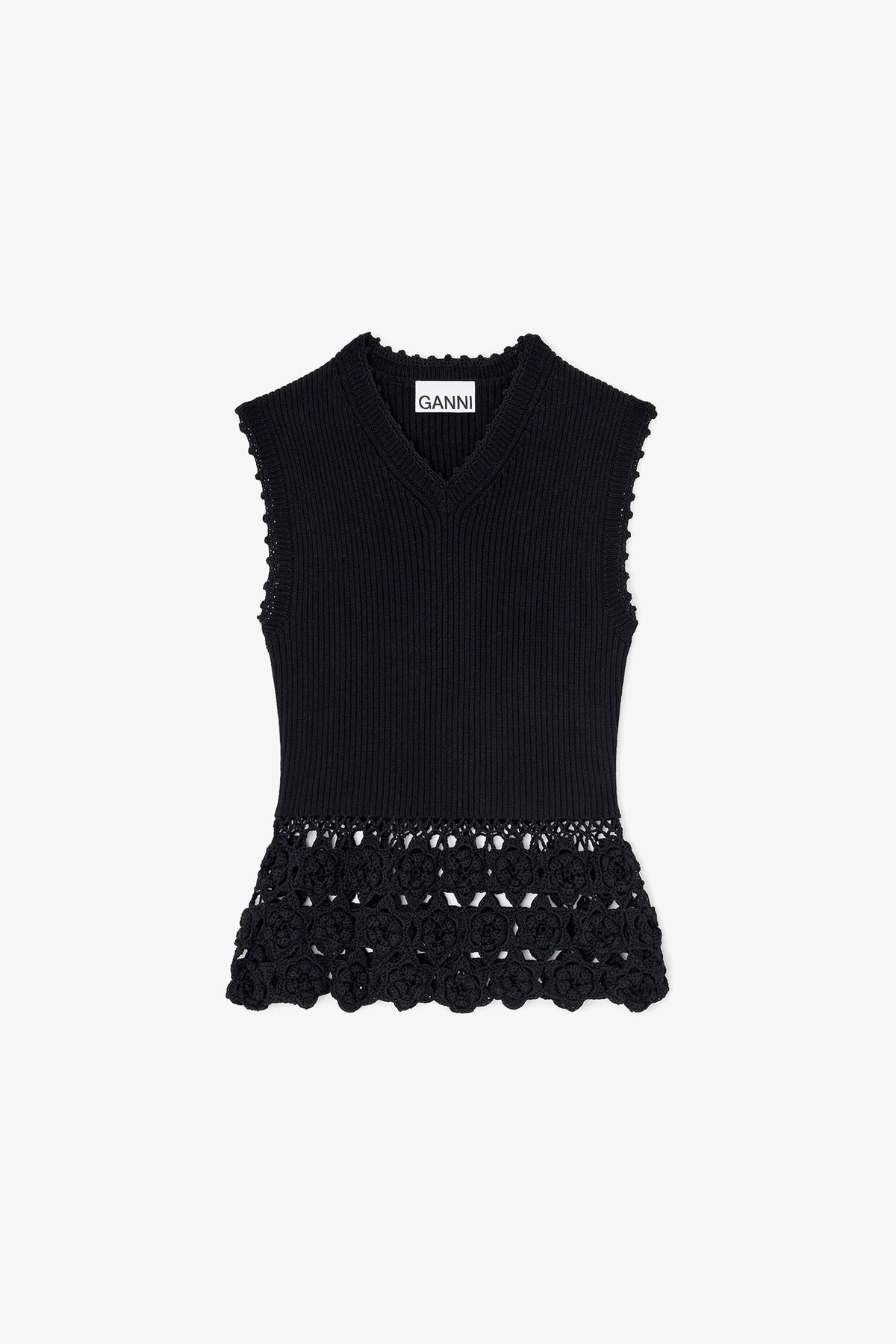 Vest in Cotton Crochet