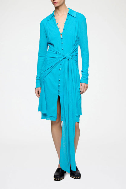 Short Dress in Marl Mesh