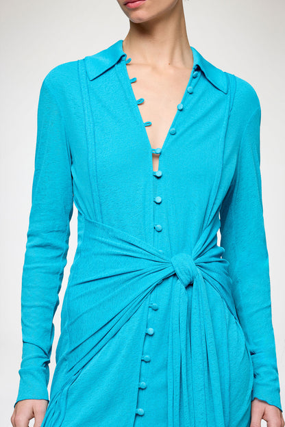 Short Dress in Marl Mesh