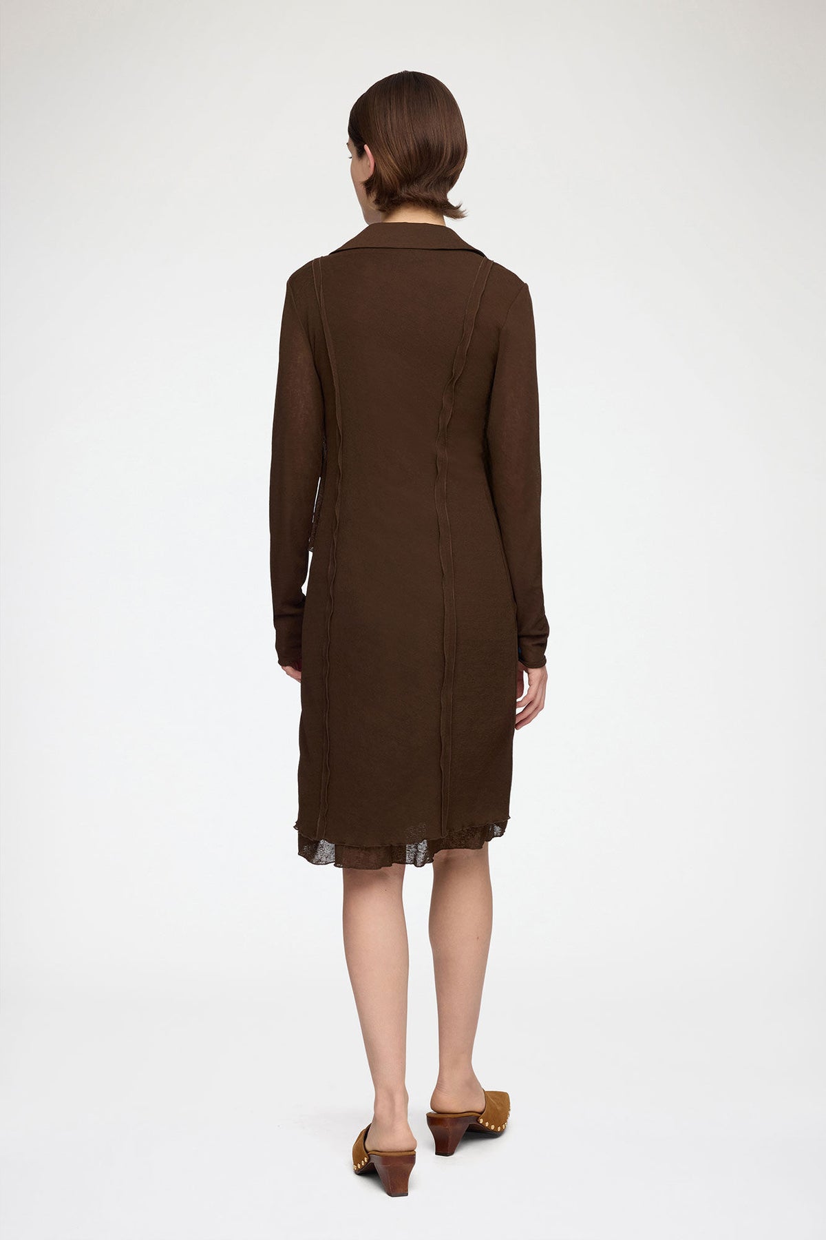 Short Dress in Marl Mesh