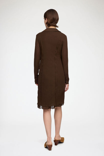 Short Dress in Marl Mesh
