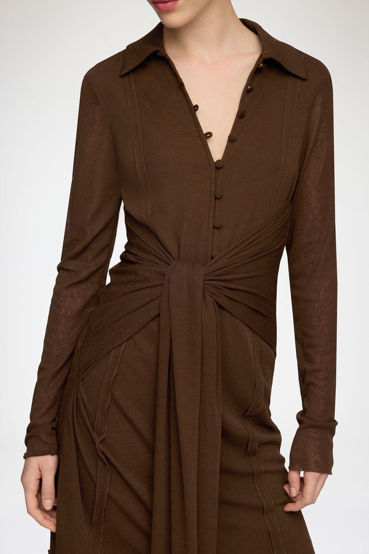 Short Dress in Marl Mesh