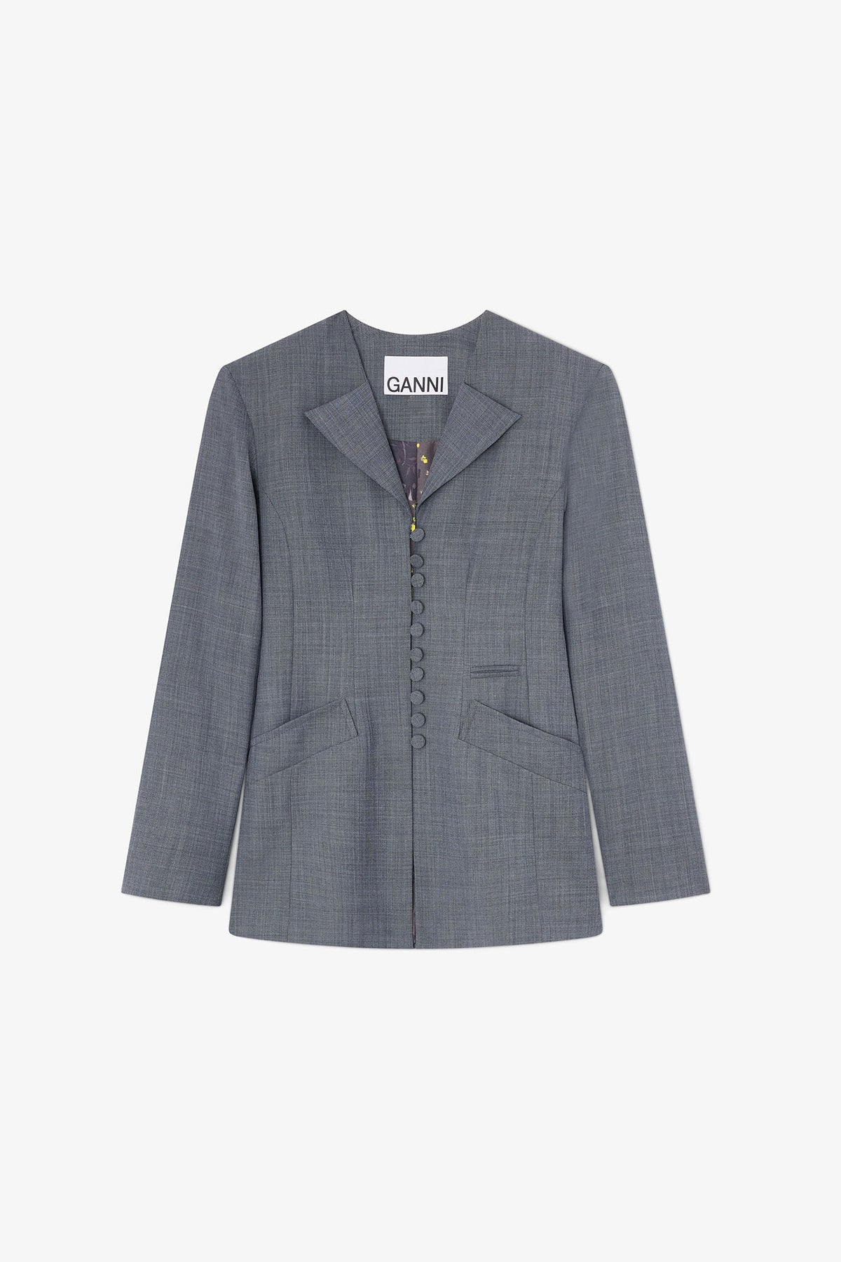 Blazer in Grey Wool Melange