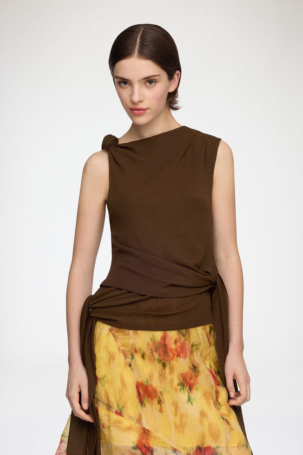 Top in Marl Mesh