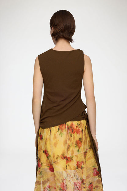 Top in Marl Mesh