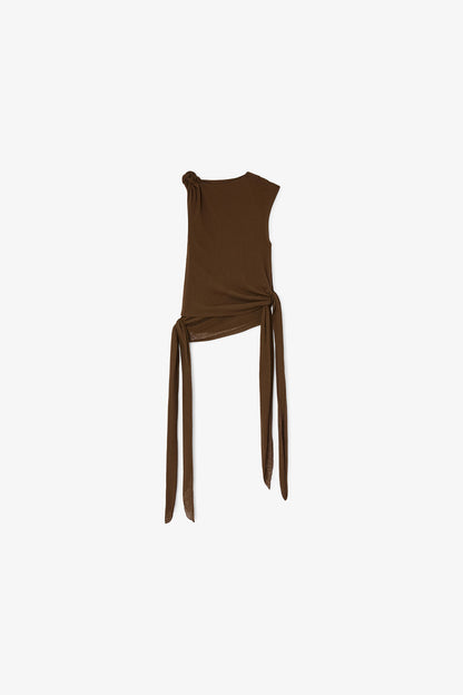 Top in Marl Mesh