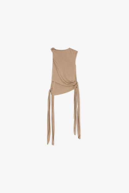 Top in Beige Jersey