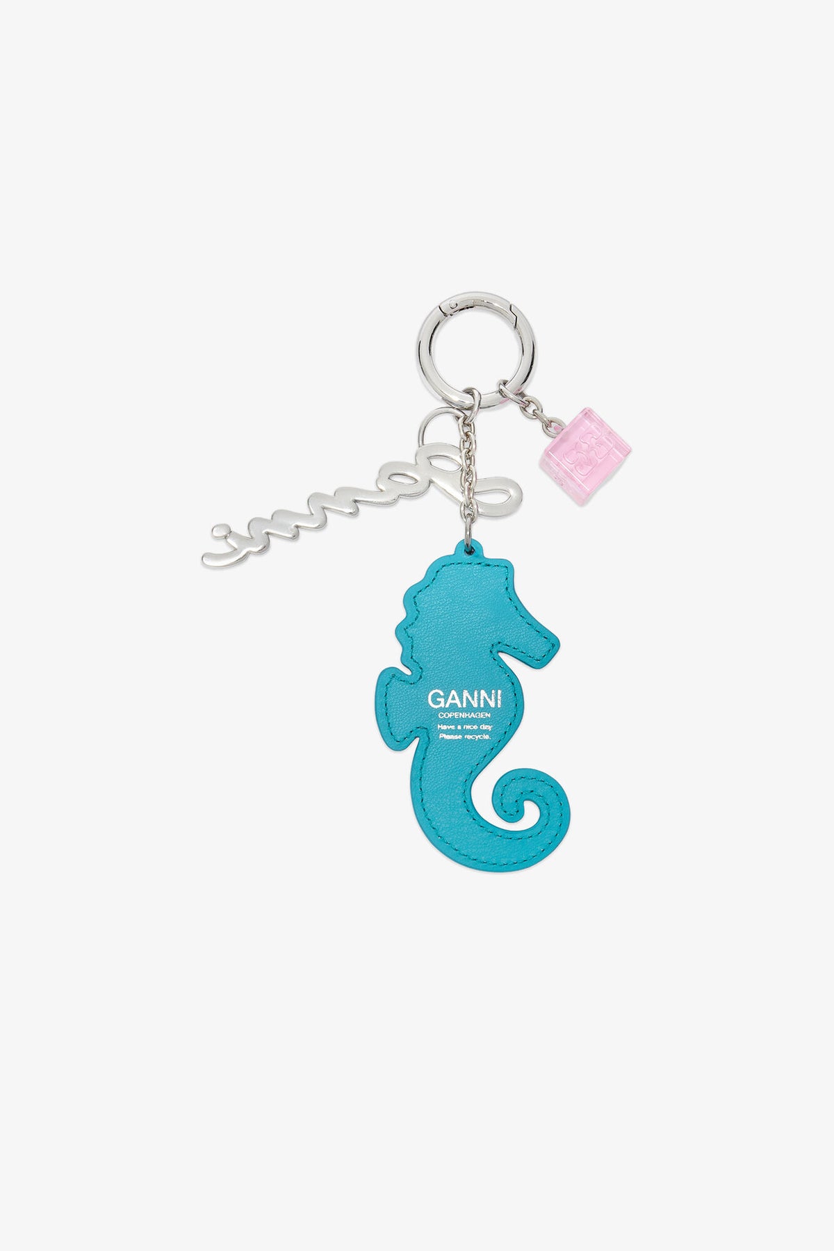 Scuba Blue Seahorse Charm