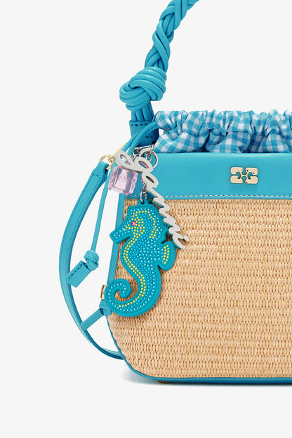 Scuba Blue Seahorse Charm