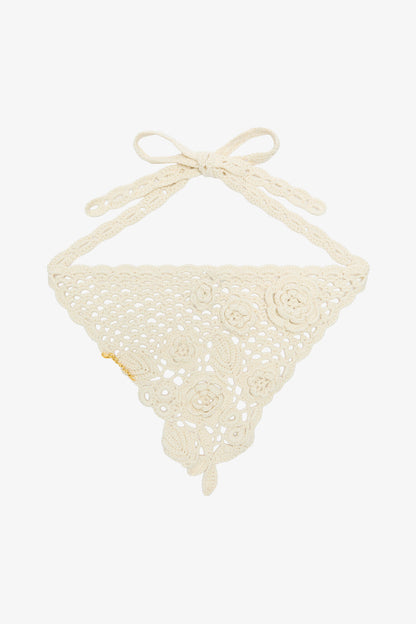 Head Scarf in Cotton Crochet
