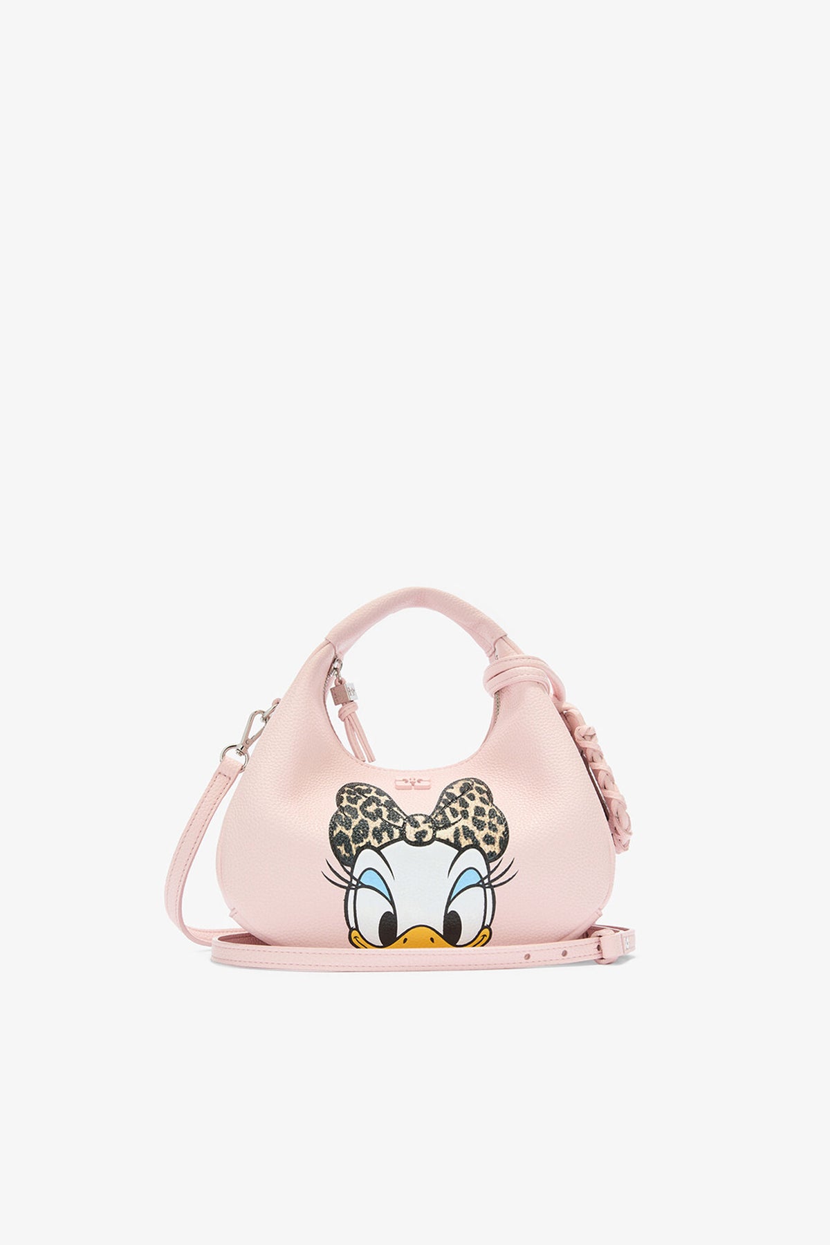 Chalk Pink Daisy Duck Mini Hobo Bag in Pink