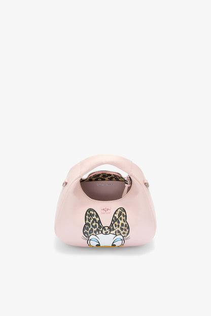 Chalk Pink Daisy Duck Mini Hobo Bag in Pink