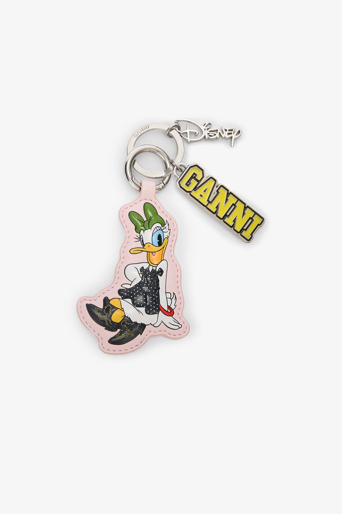 Chalk Pink Daisy Duck Pink Keyring