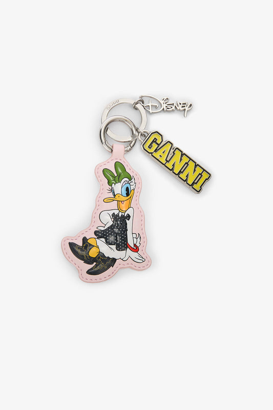 Chalk Pink Daisy Duck Pink Keyring