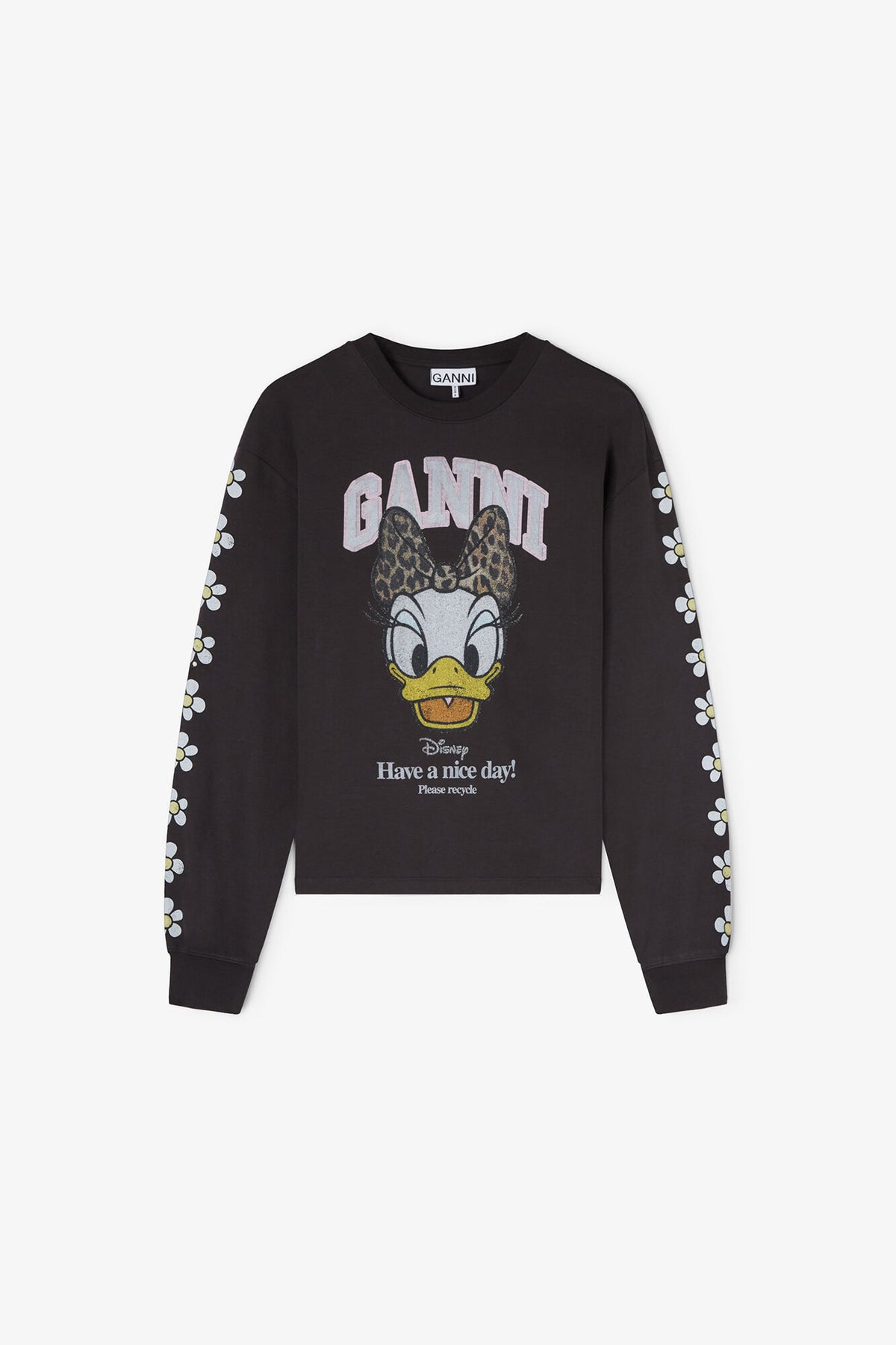 Daisy Duck Black Long-sleeve T-shirt