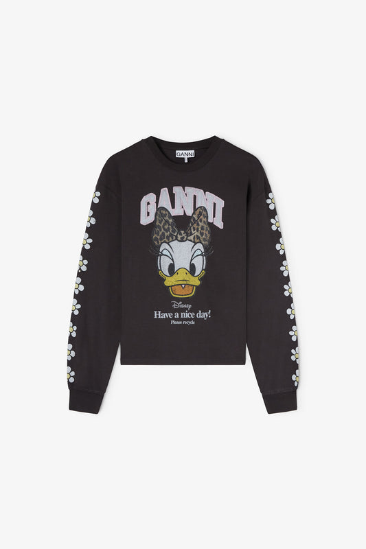 Daisy Duck Black Long-sleeve T-shirt