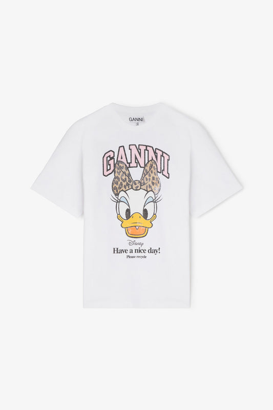 Daisy Duck White Printed T-shirt