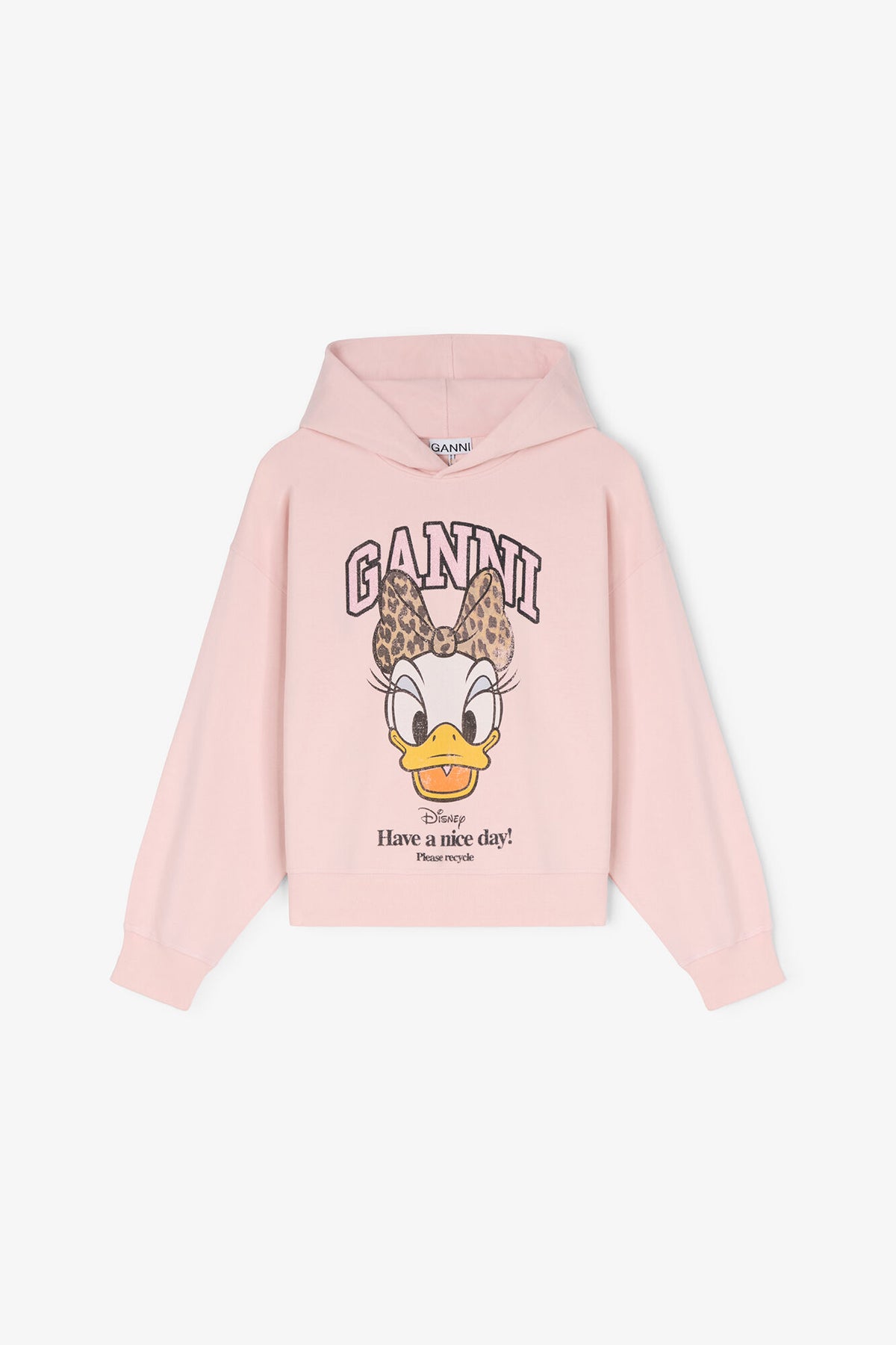 Daisy Duck Pink Cropped Hoodie