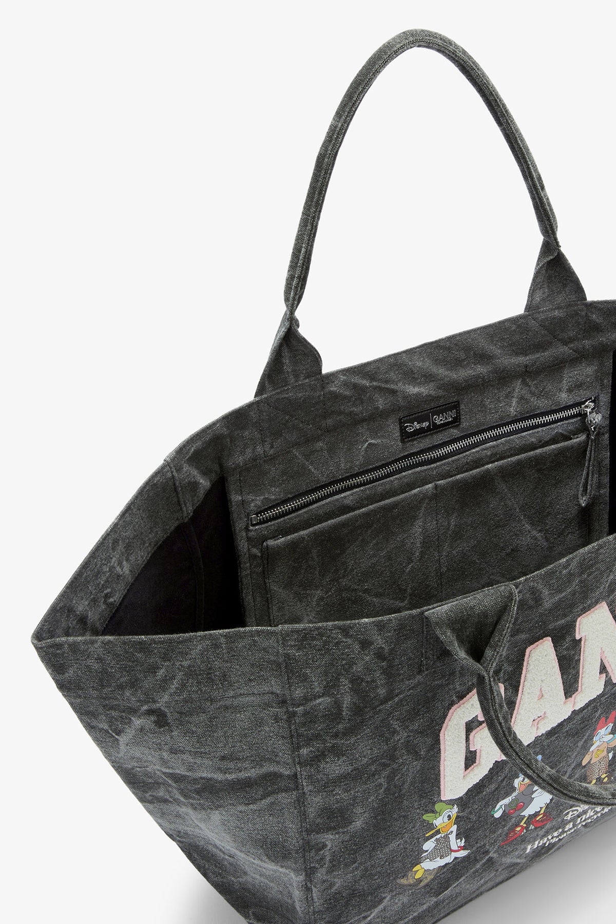 Black Oyster Daisy Duck Bleached XXL Tote