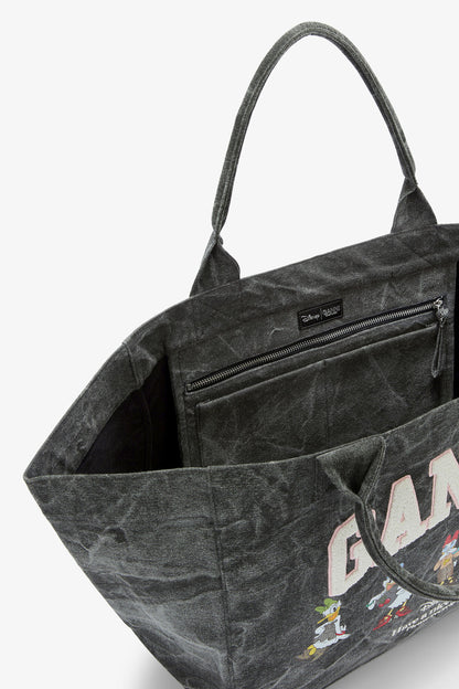 Black Oyster Daisy Duck Bleached XXL Tote