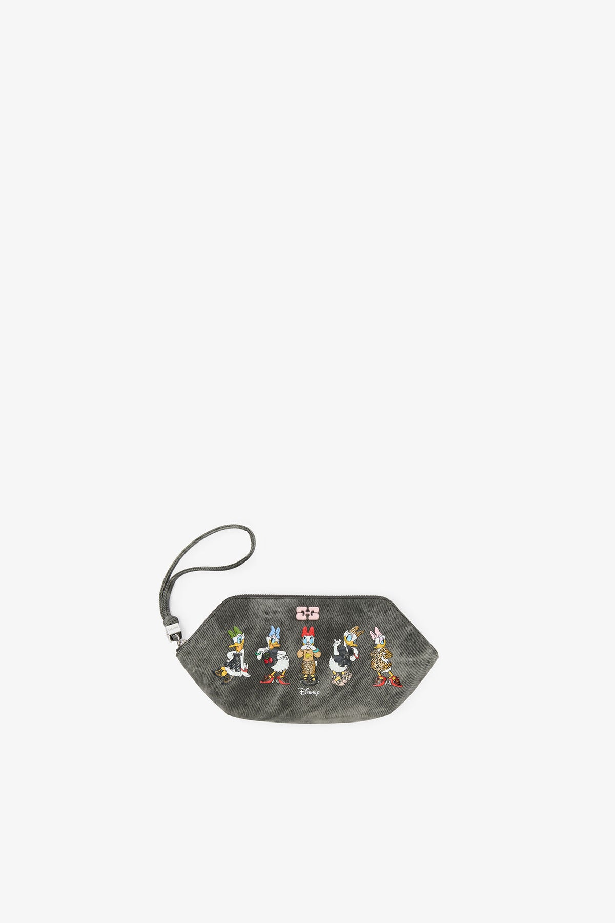 Black Oyster Daisy Duck Bleached Make-Up Pouch